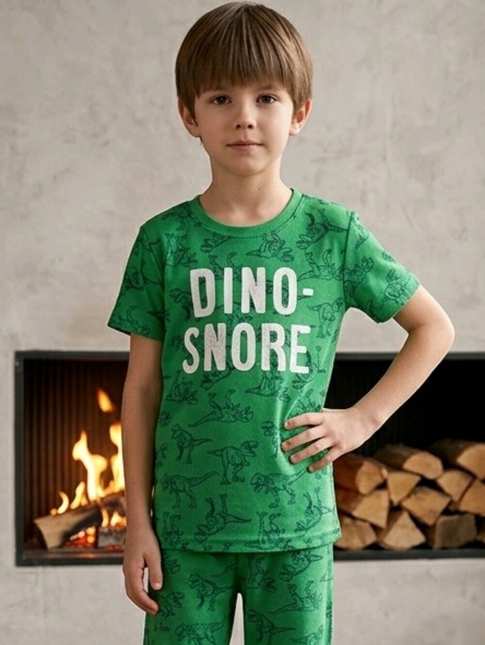 Carters Boys  Dino 🦕 Snore PJ Set